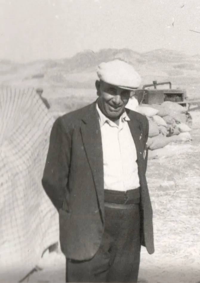 Don Ciccio Marchese, in una foto d'epoca in bianco e nero